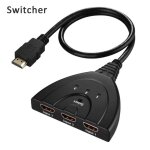 Commutateur hdmi portable 3 ports hdmi entrée et sortie, full hd 1080p, affichage d'image 3d pour appareils ... Commutateur hdmi portable 3 ports hdmi entrée et sortie, full hd 1080p, affichage d'image 3d pour appareils ...