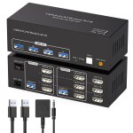 Commutateurs kvm 4k60hz hdmi kvm switch 2 pc 3 monitor usb 3. 0 simulation edid pour partageant 3 moniteur ... Commutateurs kvm 4k60hz hdmi kvm switch 2 pc 3 monitor usb 3. 0 simulation edid pour partageant 3 moniteur ...