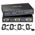 Commutateur kvm hdmi 4k @ 60 hz, commutateur kvm pour 2 pc et 1 moniteur avec simulateur edid, 4 ports ... Commutateur kvm hdmi 4k @ 60 hz, commutateur kvm pour 2 pc et 1 moniteur avec simulateur edid, 4 ports ...