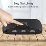 Commutateur kvm usb 2x1, hdmi, usb 2. 0, pour windows 10, pc, clavier, souris, imprimante, 2 pices, ...