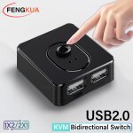 Commutateur kvm usb 3. 0 1x2 / 2x1, hub usb bidirectionnel usb2. 0, extension usb3. 0, contr�leur partag� ...