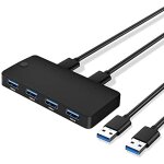 Commutateur kvm usb 3. 0, 2 - en - 4 sorties usb 3. 0, commutateur de partage, adaptateur superspeed, ...