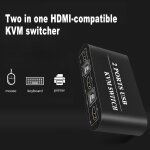 Commutateur kvm usb 4k hd, 2 ports, séparateur de clavier et souris, partage d'imprimante, boîte manuelle ... Commutateur kvm usb 4k hd, 2 ports, séparateur de clavier et souris, partage d'imprimante, boîte manuelle ...