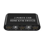 Commutateur manuel usb durable, 2 ports, compatible hdmi, boîte de commutation, séparateur de clavier ... Commutateur manuel usb durable, 2 ports, compatible hdmi, boîte de commutation, séparateur de clavier ...