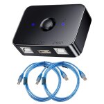 Commutateur de partage d'imprimante usb 2. 0 2 ports usb b, 2 ordinateurs partagent 1 commutateur d'imprimante ...