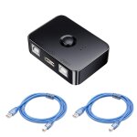 Commutateur de partage d'imprimante usb 2. 0 - 2 ports - avec lumière led - avec 2 câbles d'imprimante ... Commutateur de partage d'imprimante usb 2. 0 - 2 ports - avec lumière led - avec 2 câbles d'imprimante ...