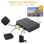 Commutateur de signal vidéo hd multi ports hdmi 4k, boîtier hub séparateur pour moniteur dvd hdtv, adaptateur ... Commutateur de signal vidéo hd multi ports hdmi 4k, boîtier hub séparateur pour moniteur dvd hdtv, adaptateur ...