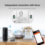 Commutateur wifi 10a tuya smart life, fonctionne avec alexa google home, minuterie, commutateurs sans ...