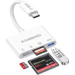 Compact flash cf card reader usb c card reader, external sd micro sd usb c memory adapter, compatible ...
