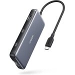 Concentrateur usb c , adaptateur usb c powerexpand 8 - en - 1, avec double hdmi 4k, power delivery de ...