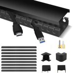 Conduit de cbles, cable goulotte rangement pour cbles pvc auto - adhsif, panneau de gestion de cbles, ...