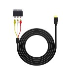 Connecteur 5v hdmi vers cble rca mle vers 3rca av, adaptateur audio - vido composite m / m, convertisseur ...