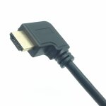 Connecteur adaptateur de c�ble m�le � femelle, � angle droit � 90 degr�s, compatible hdmi, noir, pour ...