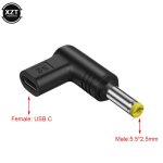 Connecteur d'alimentation universel usb c pd vers dc, 5v, 9v, 12v, type c vers dc, prise jack, adaptateur ...
