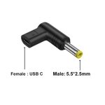 Connecteur d'alimentation usb c pd vers dc universel 5v 9v 12v type c vers prise jack dc, adaptateur ...