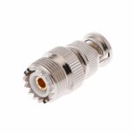Connecteur de cble adaptateur coaxial bnc mle vers uhf so239 pl - 259 femelle jack rf
