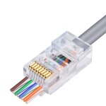 Connecteurs de cbles ethernet 8p8c rj45 / 100 pour rseau cat6 lan, professionnels et de haute qualit, ...
