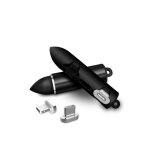 Connecteur de cble magntique universel, bote de rangement, type c, micro usb, 8 broches, embout de ...