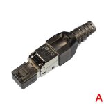 Connecteur de c�ble r�seau ftp rj45 cat 7 / cat6a / cat8, � travers des fiches blind�es modulaires, sans ...