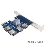 Connecteur de carte express pci e vers usb 3. 0, 4 ports, avec connecteur d'alimentation sata, câble ... Connecteur de carte express pci e vers usb 3. 0, 4 ports, avec connecteur d'alimentation sata, câble ...