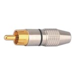 Connecteur macho coaxial rca m�tal electro dh. bagues de couleur rouge 10. 598 / r 8430552094547