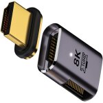 Connecteur magntique 8k mle vers femelle coud a 90 degrs gauche type a hdmi 2. 1 adaptateur vido ...