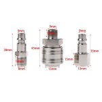 Connecteur de raccord de compresseur de tuyau d'air euro, jeu � d�gagement rapide 1 / 4  bsp 6 pi�ces ...