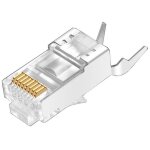 Connecteur rj45 blind en mtal cat7, fiche modulaire cat 7 8p8c, connecteur ethernet  sertir, cble ...