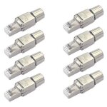Connecteurs rj45 cat7, fiches de terminaison ethernet blind�es r�utilisables sans outil, c�ble utp sftp, ...