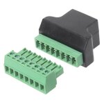 Connecteur rj45 femelle vers terminal à vis, 8 broches, évite les dommages, évite le manque de signaux ... Connecteur rj45 femelle vers terminal à vis, 8 broches, évite les dommages, évite le manque de signaux ...