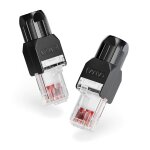 Connecteur rj45 sans outil cat6a, prise utp rutilisable compacte sans sertissage, fiche rj45 cat6 pour ...