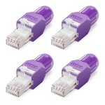 Connecteur rj45 sans outil cat6a, prise utp rutilisable compacte sans sertissage, fiche rj45 cat6 pour ...