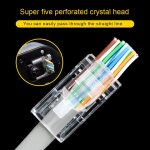 Connecteurs  sertir ethernet gigabit en vrac 100x, connecteur cat5, 8p8c utp rj45, fiche modulaire rseau ...