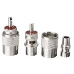 Connecteur � souder uhf avec r�ducteur pour c�ble coaxial rg8x, 10 pi�ces