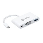 Connectland - adaptateur vid�o - usb - c m�le pour hd - 15 (vga), usb type a, usb - c (alimentation uniquement ...
