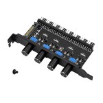 Contrleur de vitesse de ventilateur de refroidissement  4 boutons pour pc 8 canaux pour botier de ...