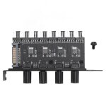 Contrleur de vitesse du ventilateur de refroidissement pc, 12v, 4 broches, 3 broches, 4 boutons, alimentation ...