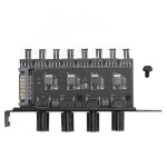 Contrôleur de vitesse de ventilateur de refroidissement pc 2024 12 v 4 broches 3 broches 4 boutons sata ... Contrôleur de vitesse de ventilateur de refroidissement pc 2024 12 v 4 broches 3 broches 4 boutons sata ...