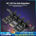 Contr�leur de vitesse de ventilateur sata / 4pin, 12v, hub de refroidissement pour bo�tier d'ordinateur, ...