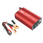Convertisseur 12v - 230v 600w + usb 2. 1a2 + pinces crocodiles
