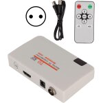 Convertisseur adaptateur hdmi vers rf, adaptateur coaxial numrique 1080p entre rf convertisseur de ...