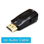 Convertisseur adaptateur hdmi vers vga, avec cble audio 3. 5mm, prise vido, ordinateurs portables full ...