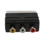 Convertisseur adpater audio vido scart 20 broches vers adaptateur 3 rca pour ps4 wii dvd - permet d'utiliser ...
