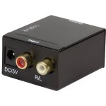 Convertisseur audio analogique vers numérique coaxial l / r toslink logilink (ca0102 Convertisseur audio analogique vers numérique coaxial l / r toslink logilink (ca0102