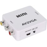 Convertisseur av vers vga - adaptateur rgb 480p mini composite pour tv set top box[z211]
