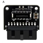 Convertisseur de bo�tier d'ordinateur, sortie stable anti - interf�rence 90 degr�s usb 3. 0 19p a type ...