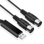 Convertisseur de câble usb midi interface usb vers cordon midi entrée - sortie fonctionne pour pc portable ... Convertisseur de câble usb midi interface usb vers cordon midi entrée - sortie fonctionne pour pc portable ...