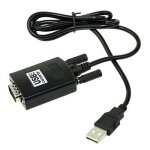 Convertisseur de cble usb  rs232 9 broches, adaptateur portable pour win 7 8 mac