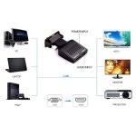 Convertisseur de commutateur hdmi vers vga vers hdmi pour ordinateur portable, avec audio full hd, sortie ... Convertisseur de commutateur hdmi vers vga vers hdmi pour ordinateur portable, avec audio full hd, sortie ...