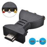 Convertisseur de composants av de signal num�rique, adaptateur audio - vid�o hdmi � 3 rvb / rca, connecteurs ...